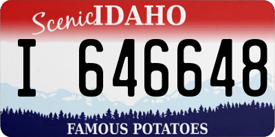 ID license plate I646648
