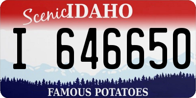 ID license plate I646650