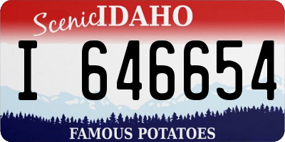 ID license plate I646654