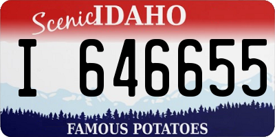 ID license plate I646655