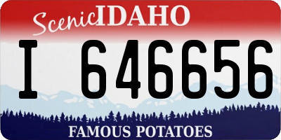 ID license plate I646656