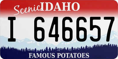ID license plate I646657