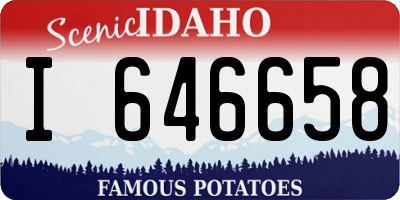 ID license plate I646658