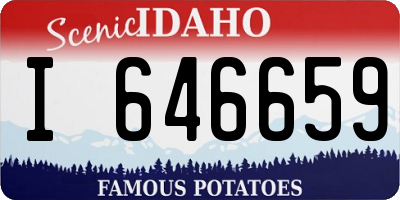 ID license plate I646659