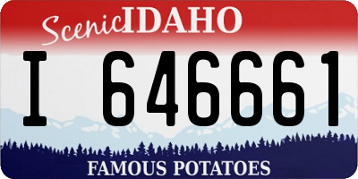 ID license plate I646661