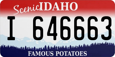 ID license plate I646663