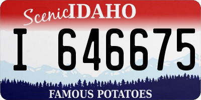 ID license plate I646675