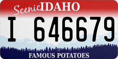 ID license plate I646679