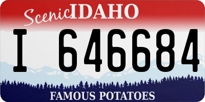ID license plate I646684