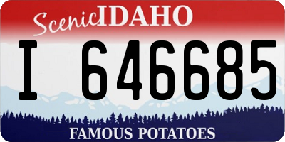 ID license plate I646685