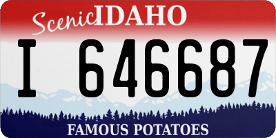 ID license plate I646687