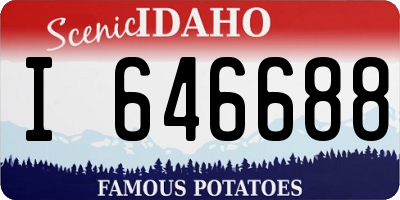 ID license plate I646688