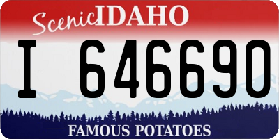 ID license plate I646690