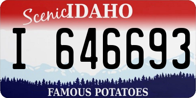 ID license plate I646693