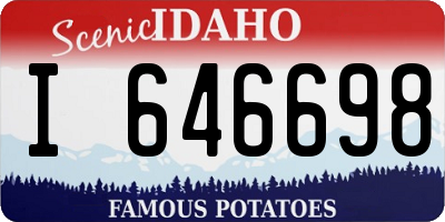 ID license plate I646698