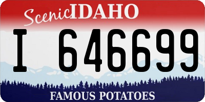 ID license plate I646699