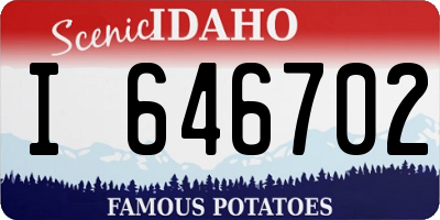 ID license plate I646702