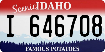 ID license plate I646708