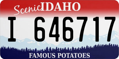 ID license plate I646717