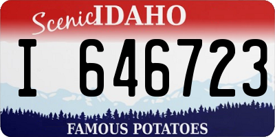 ID license plate I646723