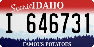 ID license plate I646731