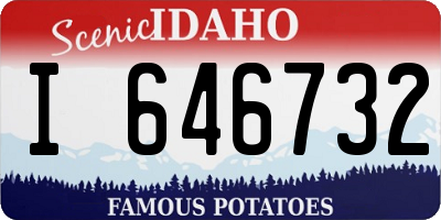ID license plate I646732