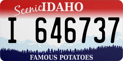 ID license plate I646737