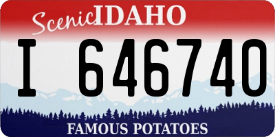ID license plate I646740