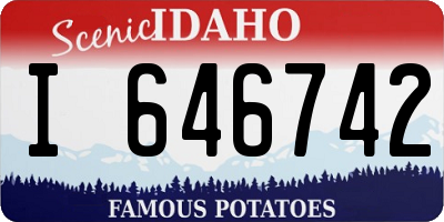 ID license plate I646742