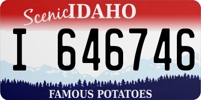 ID license plate I646746