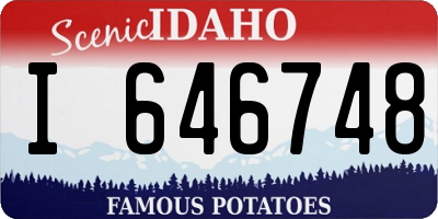 ID license plate I646748