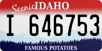 ID license plate I646753