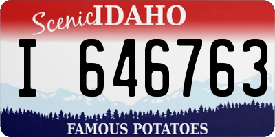 ID license plate I646763