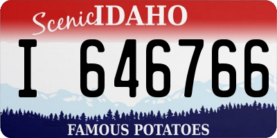 ID license plate I646766
