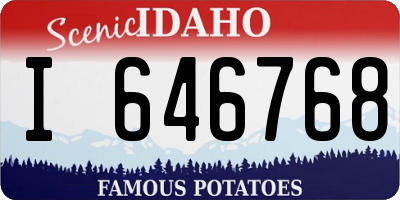 ID license plate I646768