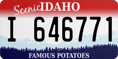 ID license plate I646771
