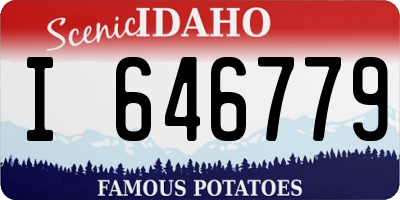 ID license plate I646779