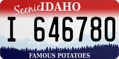 ID license plate I646780
