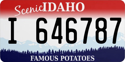 ID license plate I646787