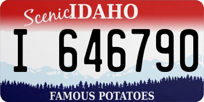 ID license plate I646790