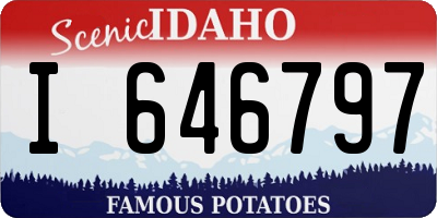 ID license plate I646797