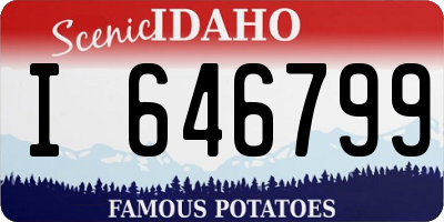 ID license plate I646799