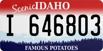 ID license plate I646803