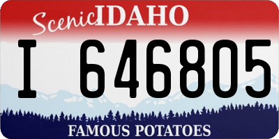 ID license plate I646805