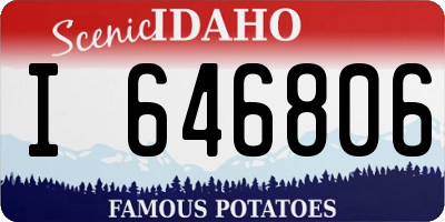 ID license plate I646806