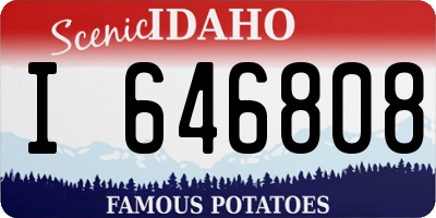 ID license plate I646808