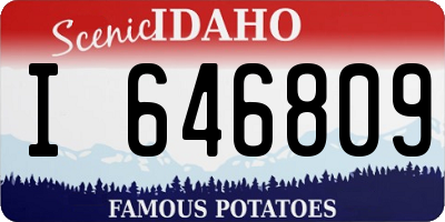 ID license plate I646809