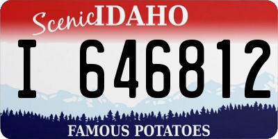 ID license plate I646812
