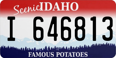 ID license plate I646813
