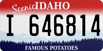 ID license plate I646814